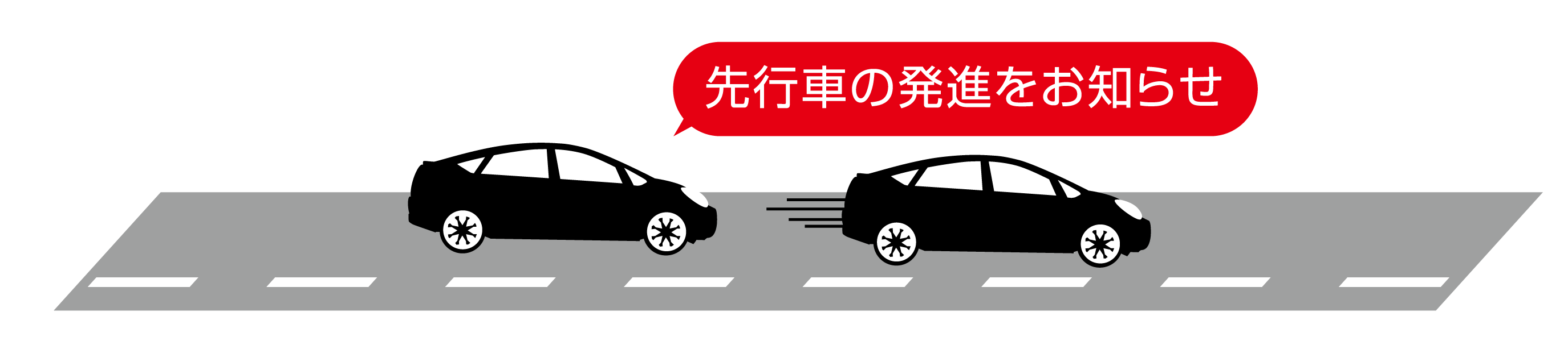 先行車発進お知らせ機能